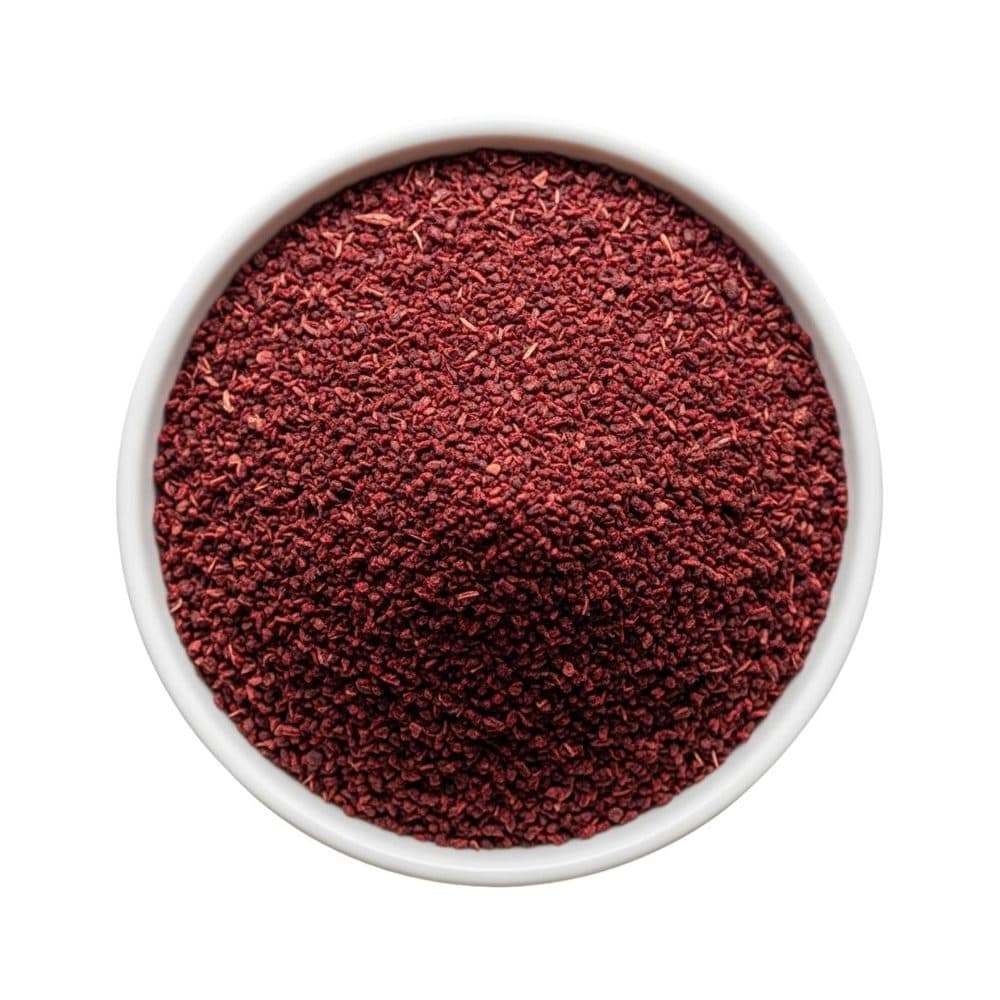 Sumac · tangy, deep-red Eastern Mediterranean spice